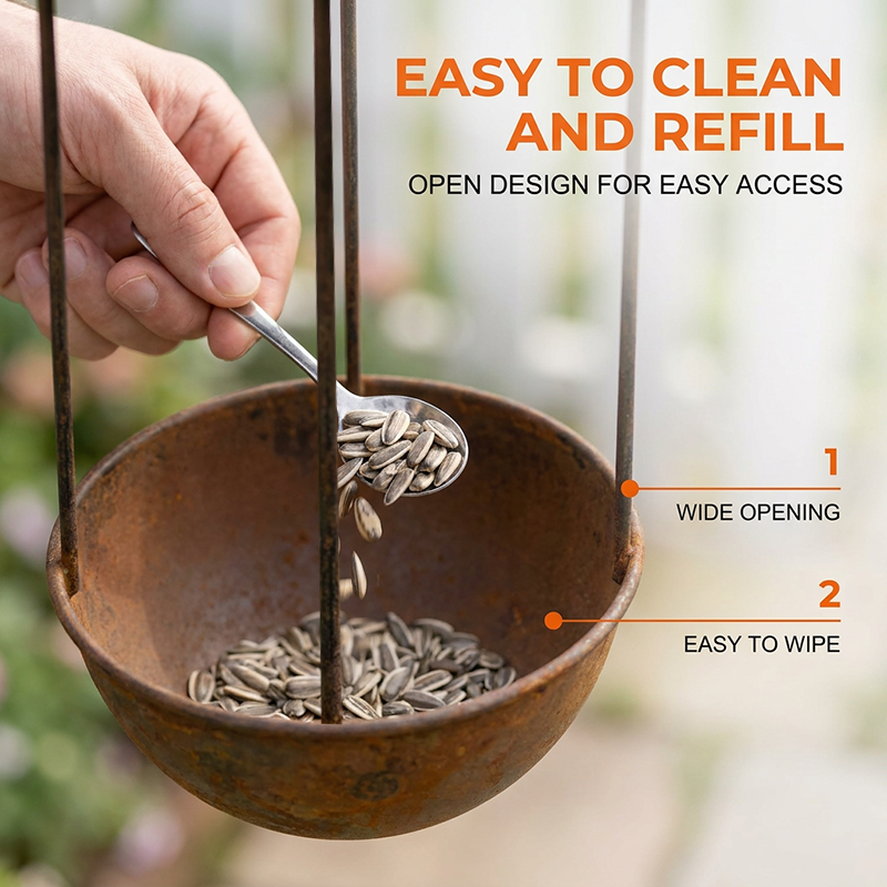 Outdoor Rustic Hanging Bird Feeder