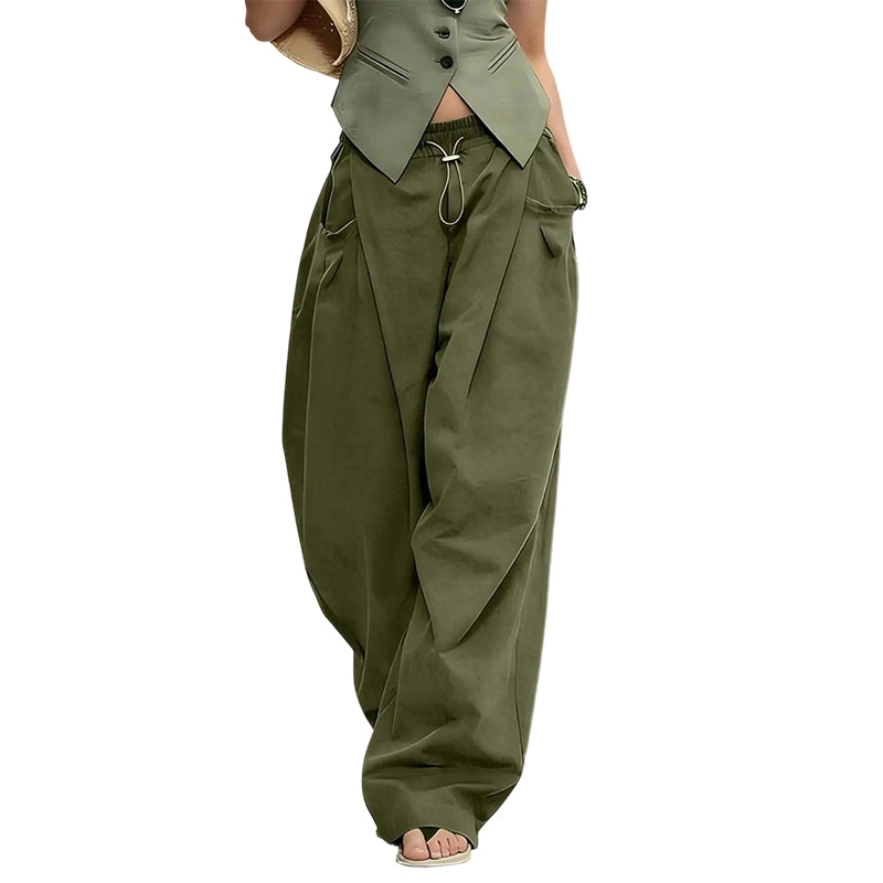 👖 50% OFF NOW! 🏆 Voluminous Pleated Lantern Trousers – Flowy, elegant & wide-leg – perfect for a chic summer look or formal occasion ✨