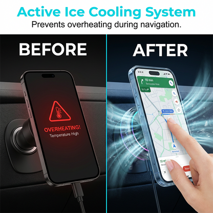 Magnetic Car Charger with Cooling Fan