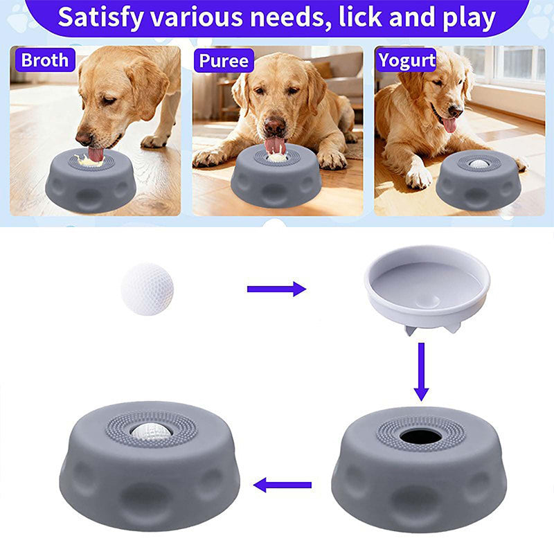 Slow Feeder Lick Bowl for Dogs & Cats