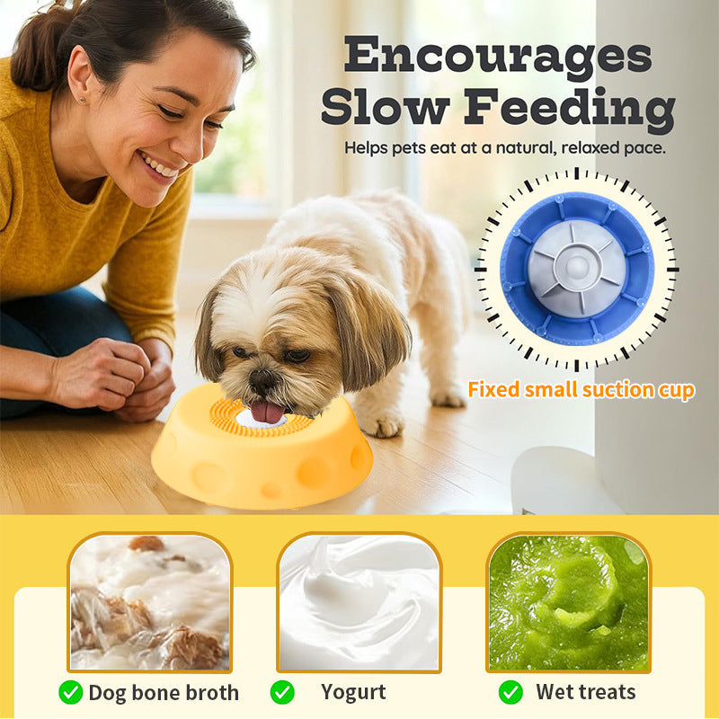Slow Feeder Lick Bowl for Dogs & Cats