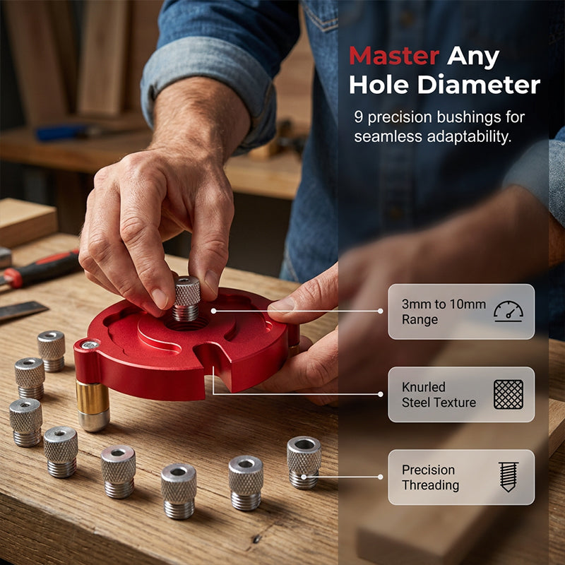 Vertical Self-Centering Dowel Jig Kit