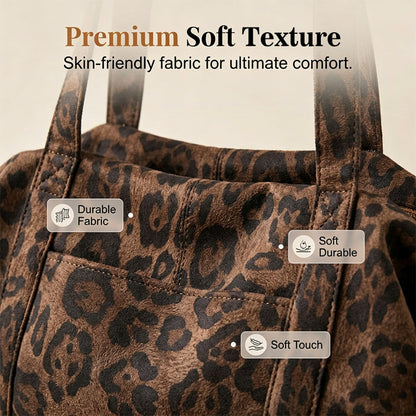 Leopard Print Tote Bag for Women