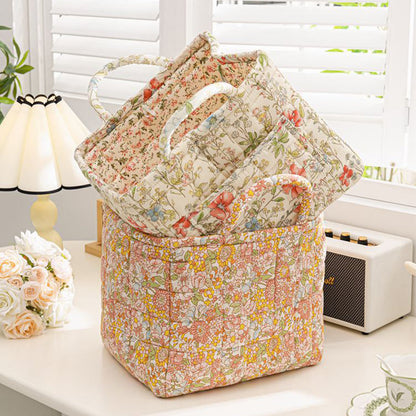 🔥Portable Floral Fabric Storage Basket