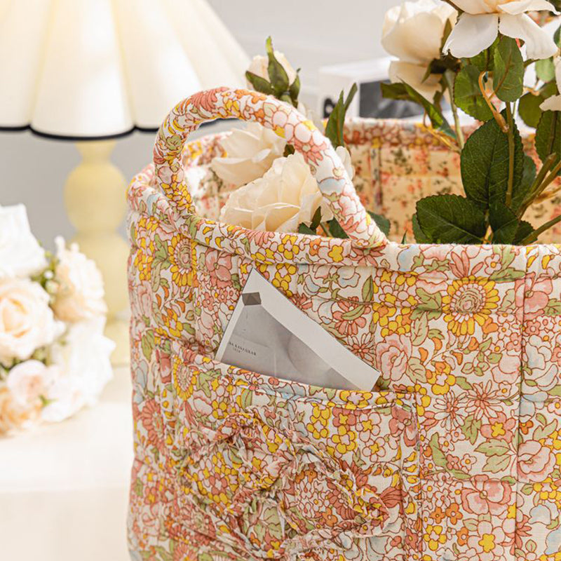 🔥Portable Floral Fabric Storage Basket