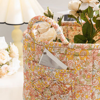 🔥Portable Floral Fabric Storage Basket