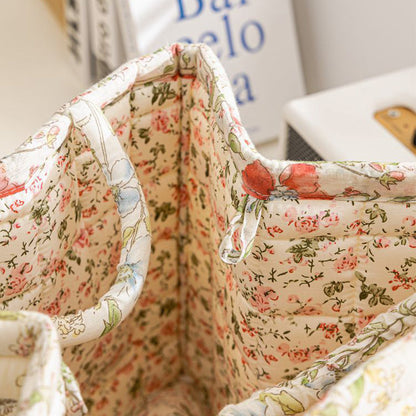 🔥Portable Floral Fabric Storage Basket