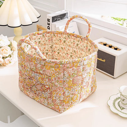 🔥Portable Floral Fabric Storage Basket