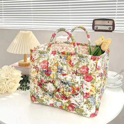 🔥Portable Floral Fabric Storage Basket