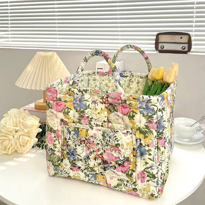 🔥Portable Floral Fabric Storage Basket