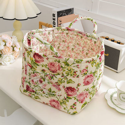 🔥Portable Floral Fabric Storage Basket