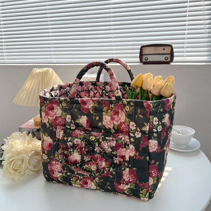 🔥Portable Floral Fabric Storage Basket