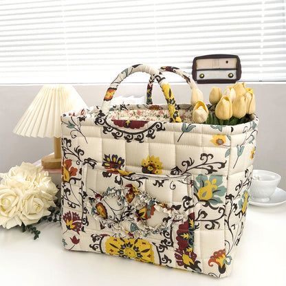 🔥Portable Floral Fabric Storage Basket