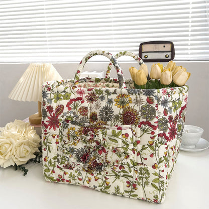 🔥Portable Floral Fabric Storage Basket
