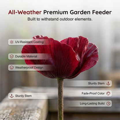Vibrant Floral Bird Water Feeder