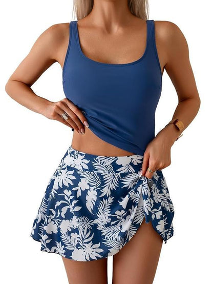💃Women's Two Piece Tummy Control Tie Knot Swimsuit