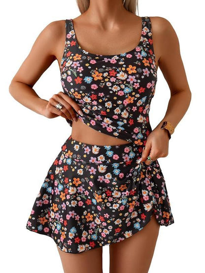 💃Women's Two Piece Tummy Control Tie Knot Swimsuit