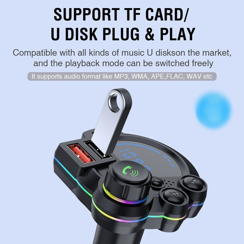 Dual Fast-Charging Car FM Transmitter