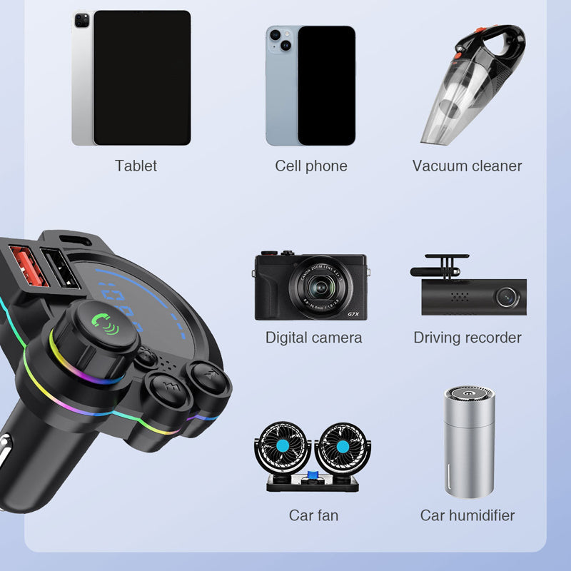 Dual Fast-Charging Car FM Transmitter