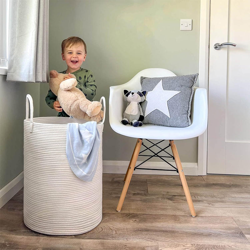 Collapsible Cotton Hamper for Toys & Clothes