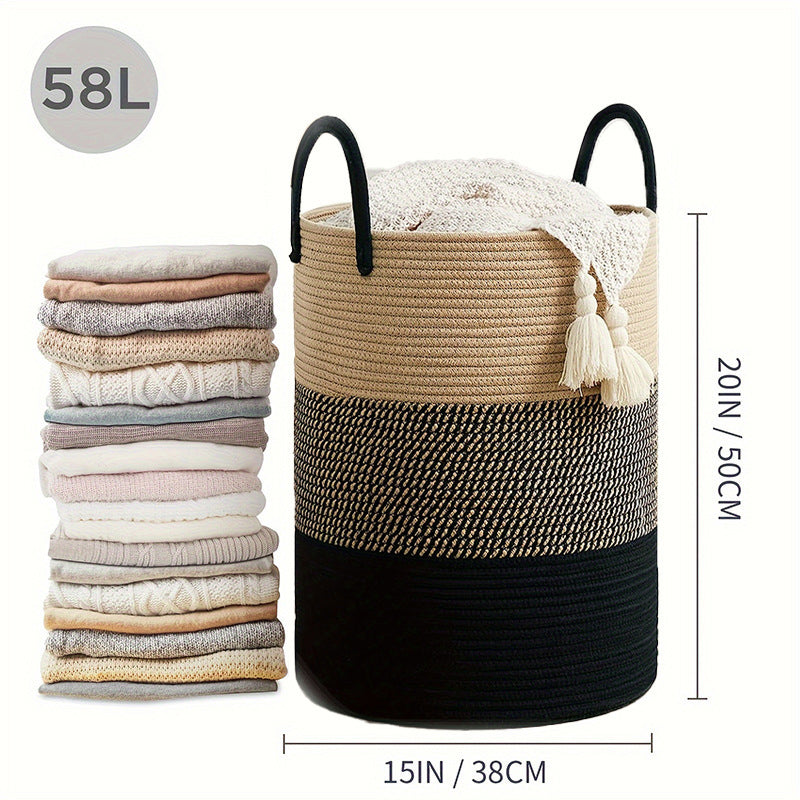 Collapsible Cotton Hamper for Toys & Clothes
