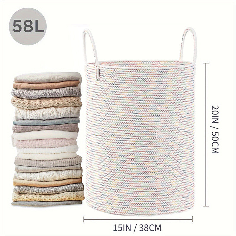 Collapsible Cotton Hamper for Toys & Clothes