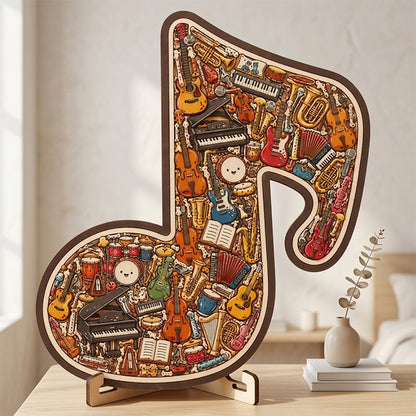 🎶Wooden Musical Note Jigsaw Puzzle🧩