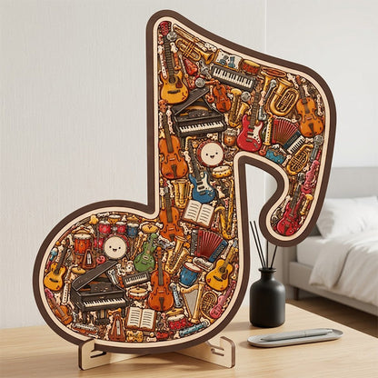 🎶Wooden Musical Note Jigsaw Puzzle🧩