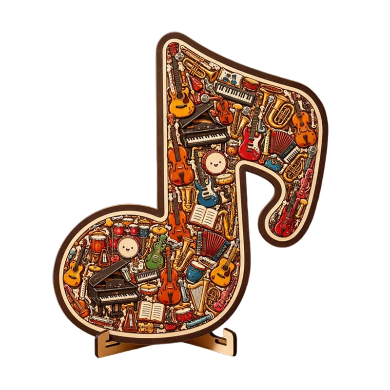 🎶Wooden Musical Note Jigsaw Puzzle🧩