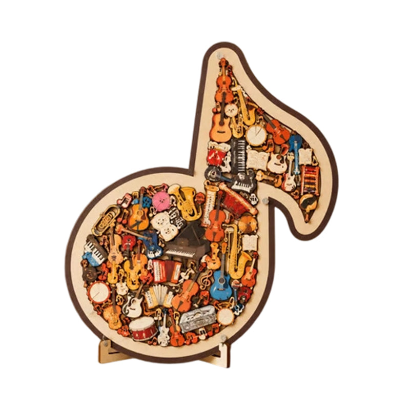 🎶Wooden Musical Note Jigsaw Puzzle🧩