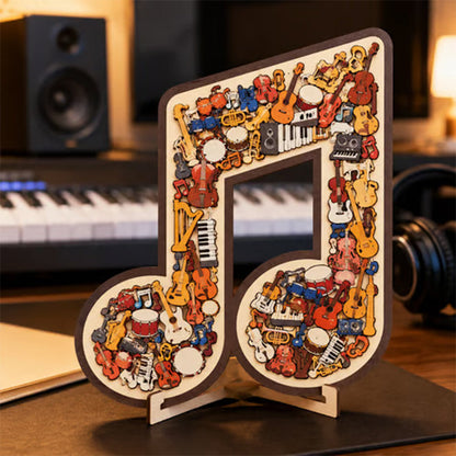 🎶Wooden Musical Note Jigsaw Puzzle🧩