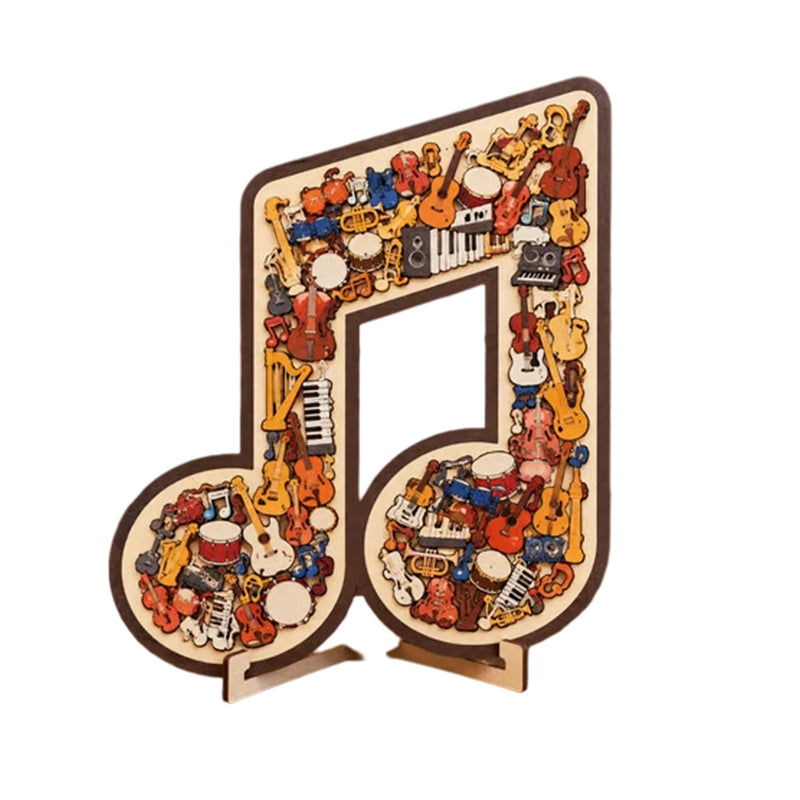 🎶Wooden Musical Note Jigsaw Puzzle🧩