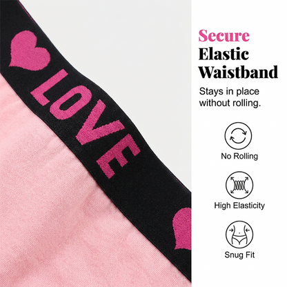 Women's Cotton Blend "LOVE" Waistband Panties