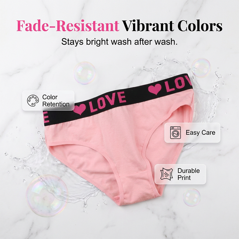 Women's Cotton Blend "LOVE" Waistband Panties