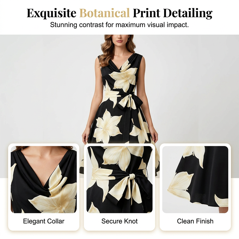 🌸 49% OFF NOW! 🌸Women's Sleeveless Floral Print Dress👗