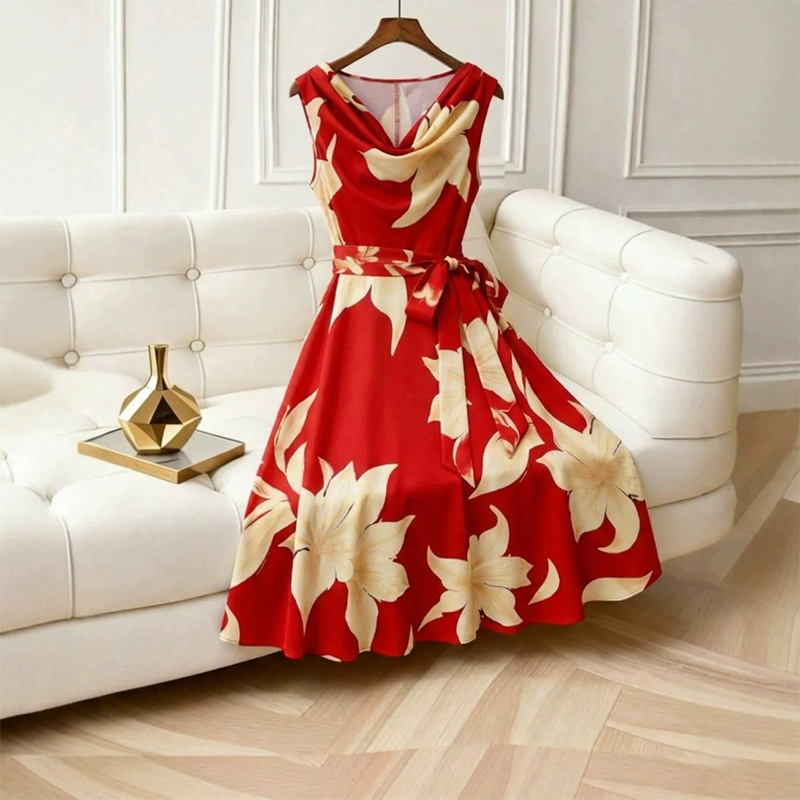 🌸 49% OFF NOW! 🌸Women's Sleeveless Floral Print Dress👗