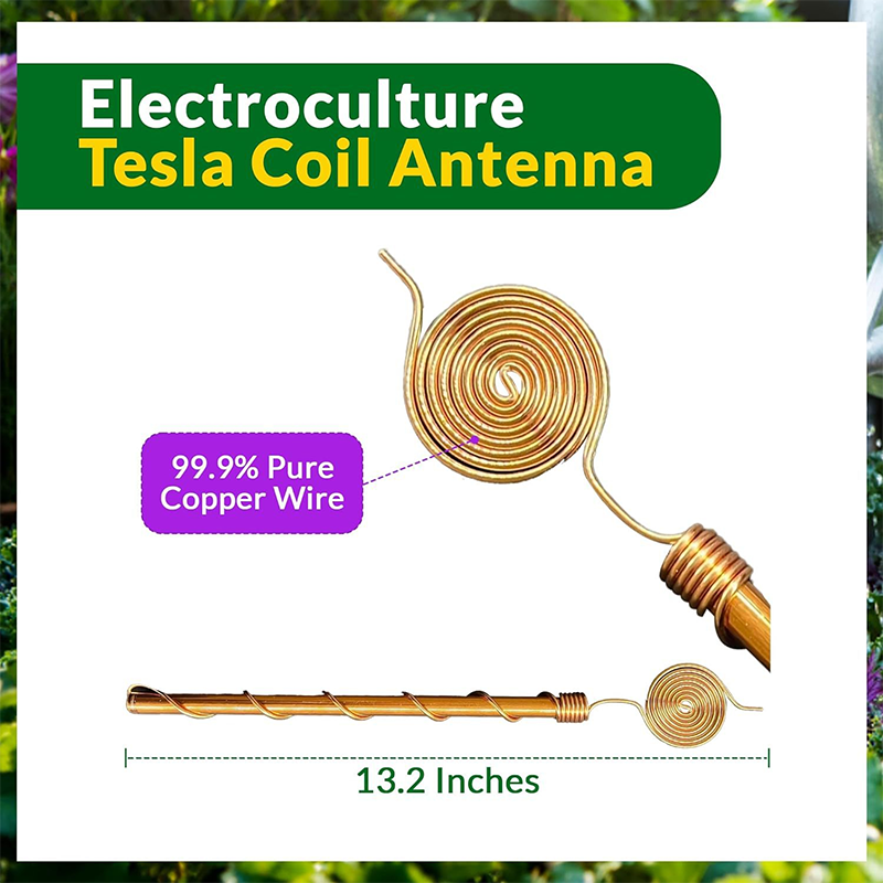 Growth-Boosting Electroculture Plant Stakes