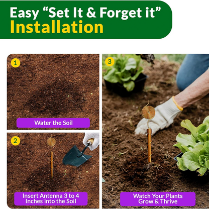 Growth-Boosting Electroculture Plant Stakes