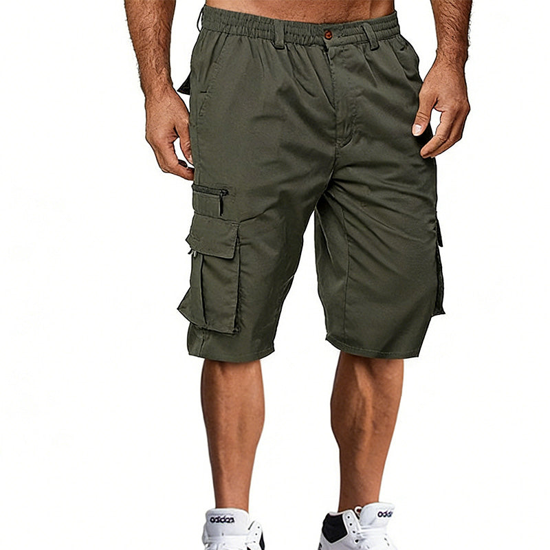 Men's Casual Cargo Shorts with Multi-Pockets