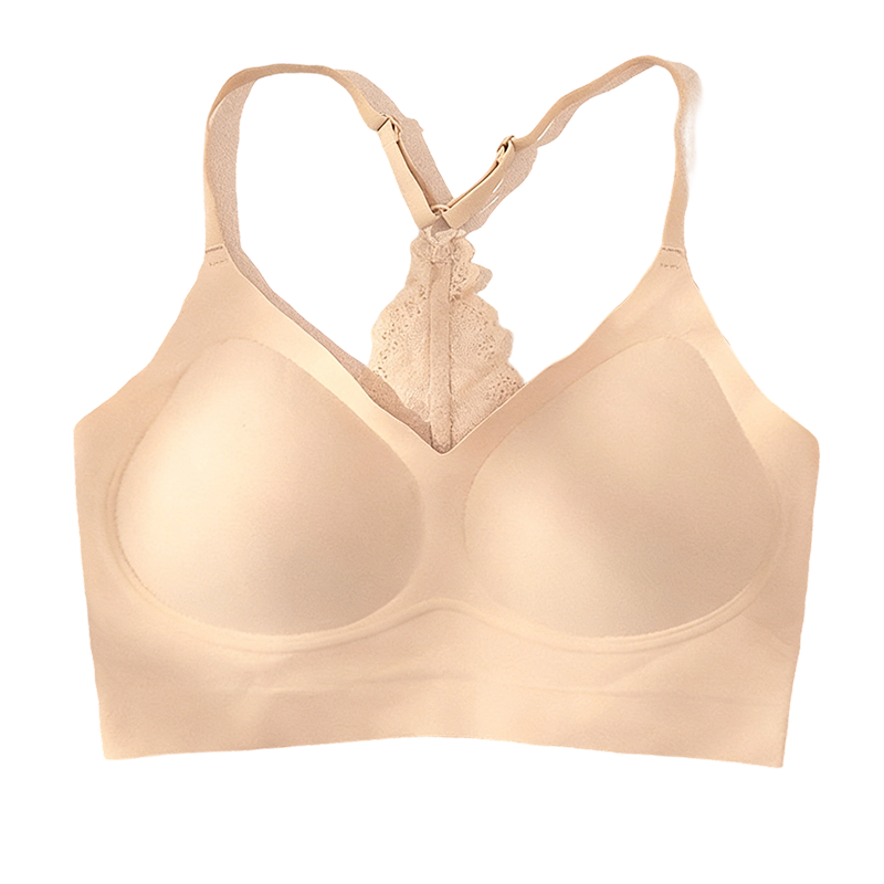 Seamless Lace Racerback Bra 👙✨ – Wire-Free, Breathable, Invisible Everyday Fit