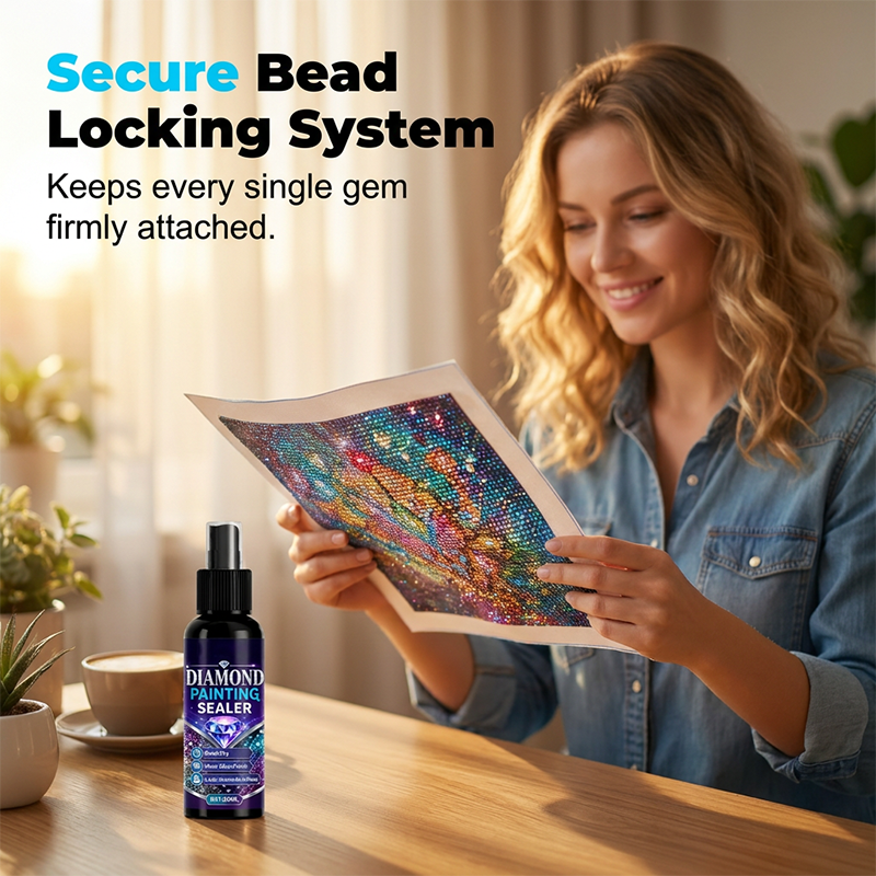 💎🌟Diamond art sealer – locks beads, glossy finish, dries fast & lasts.