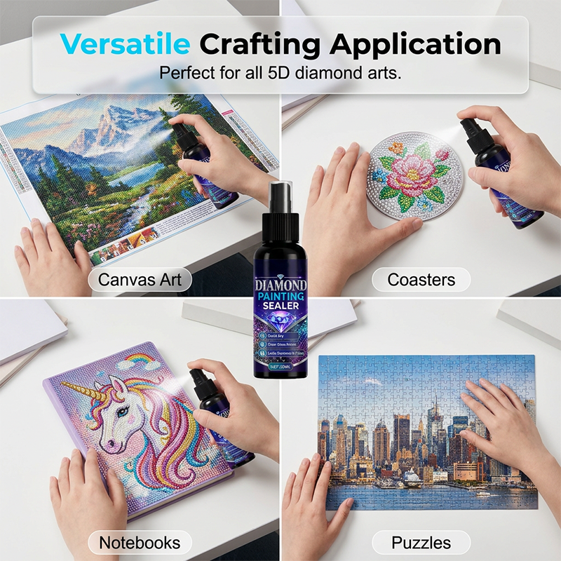 💎🌟Diamond art sealer – locks beads, glossy finish, dries fast & lasts.