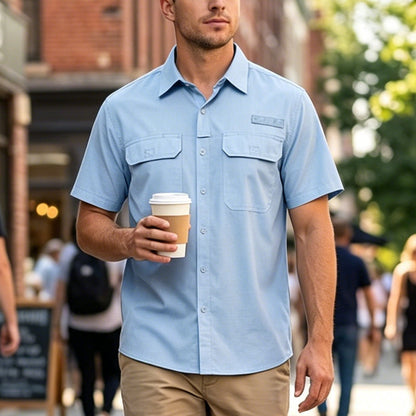 👕Men's Quick Dry Short Sleeve Workwear Shirt✨