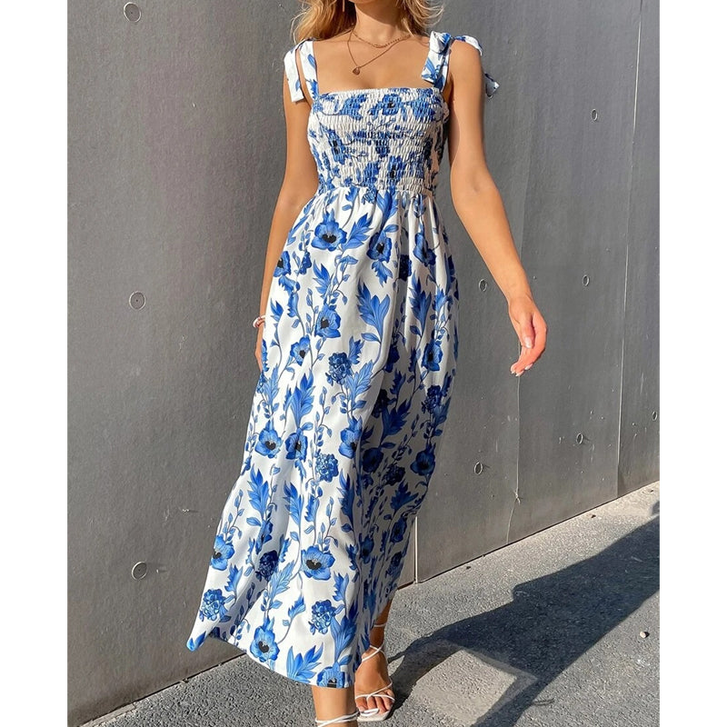 Women's Summer Elegant Floral Strap Dress