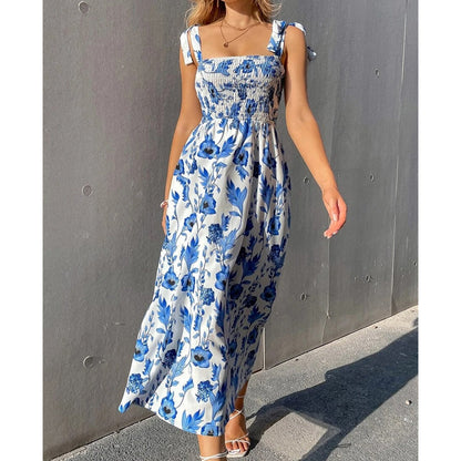 Women's Summer Elegant Floral Strap Dress