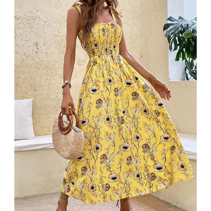 Women's Summer Elegant Floral Strap Dress