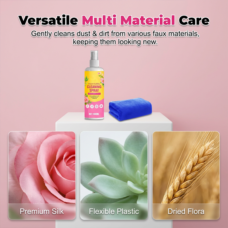 Artificial Flower Cleaning Spray with Towel