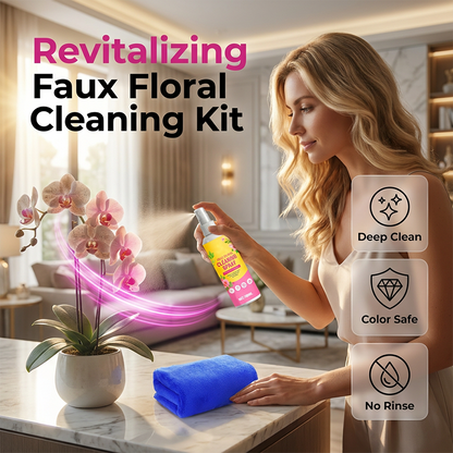 Artificial Flower Cleaning Spray with Towel