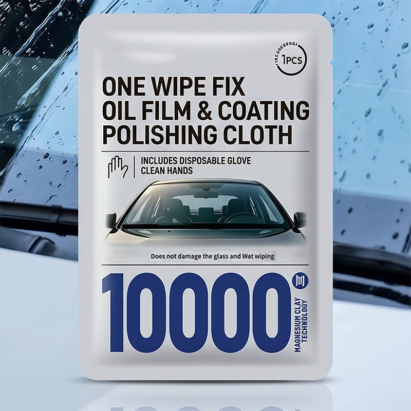 🚗💧 Windshield oil removal wipes – eliminate glare, restore clarity, safe & mess-free!