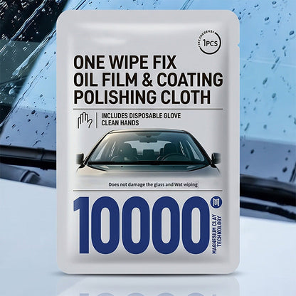 🚗💧 Windshield oil removal wipes – eliminate glare, restore clarity, safe & mess-free!